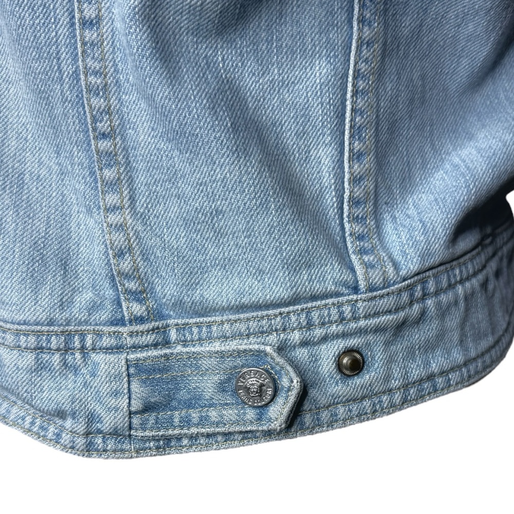 VERSACE‎ JEANS COUTURE Star Studded Vintage Denim Vest Italy Size Small - Picture 7 of 14